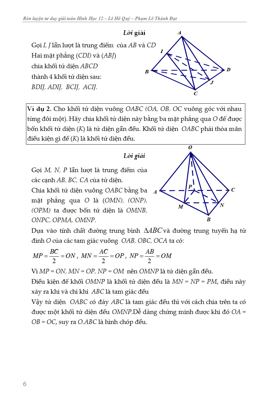 rèn luyện tư duy giải toán hình học lớp 12