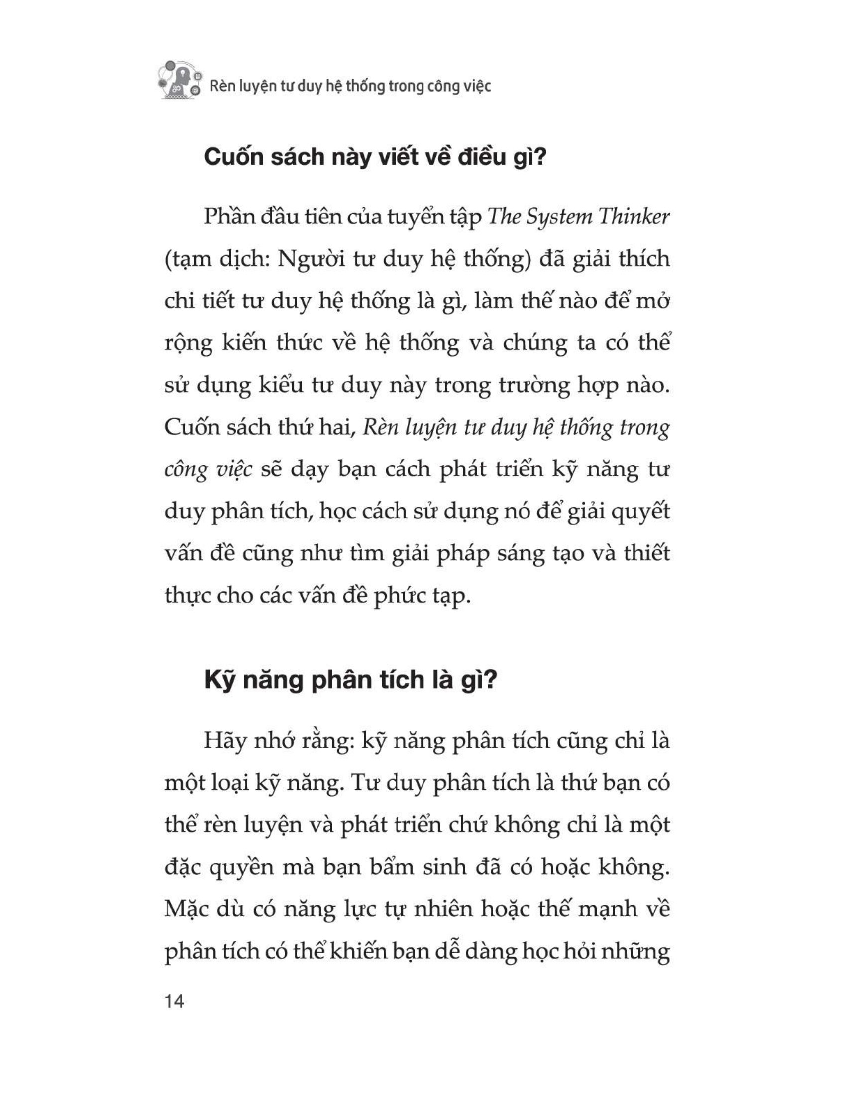 rèn luyện tư duy hệ thống trong công việc