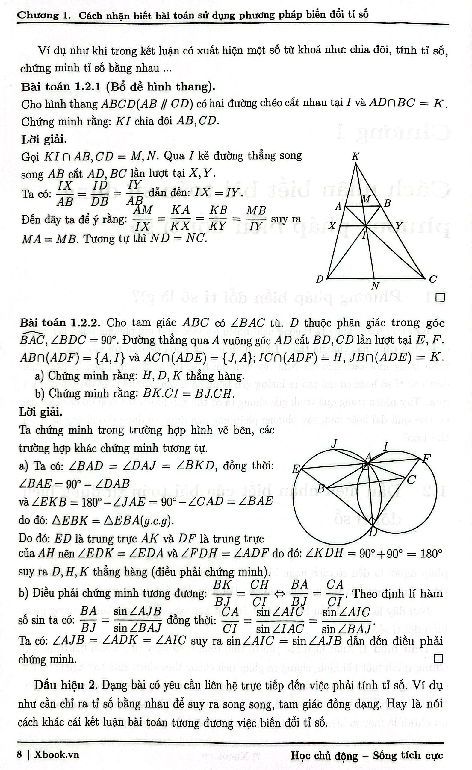 rèn luyện tư duy hình học phẳng qua bài toán biến đổi tỉ số (tái bản 2024)
