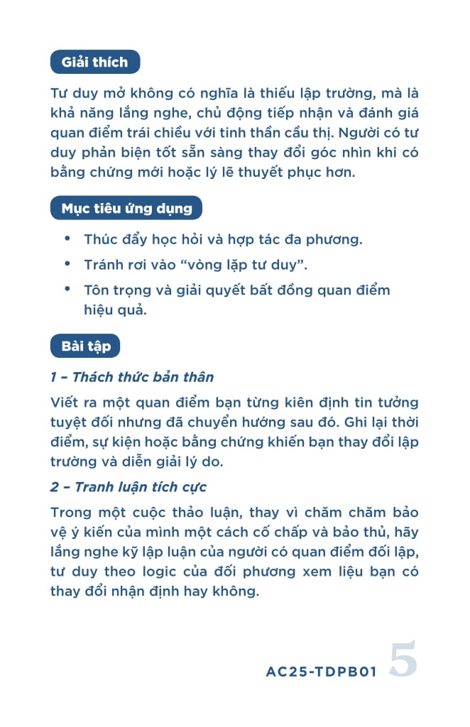 Ren Luyen Tu Duy Khac Biet - Tu Duy Phan Bien Thong Minh