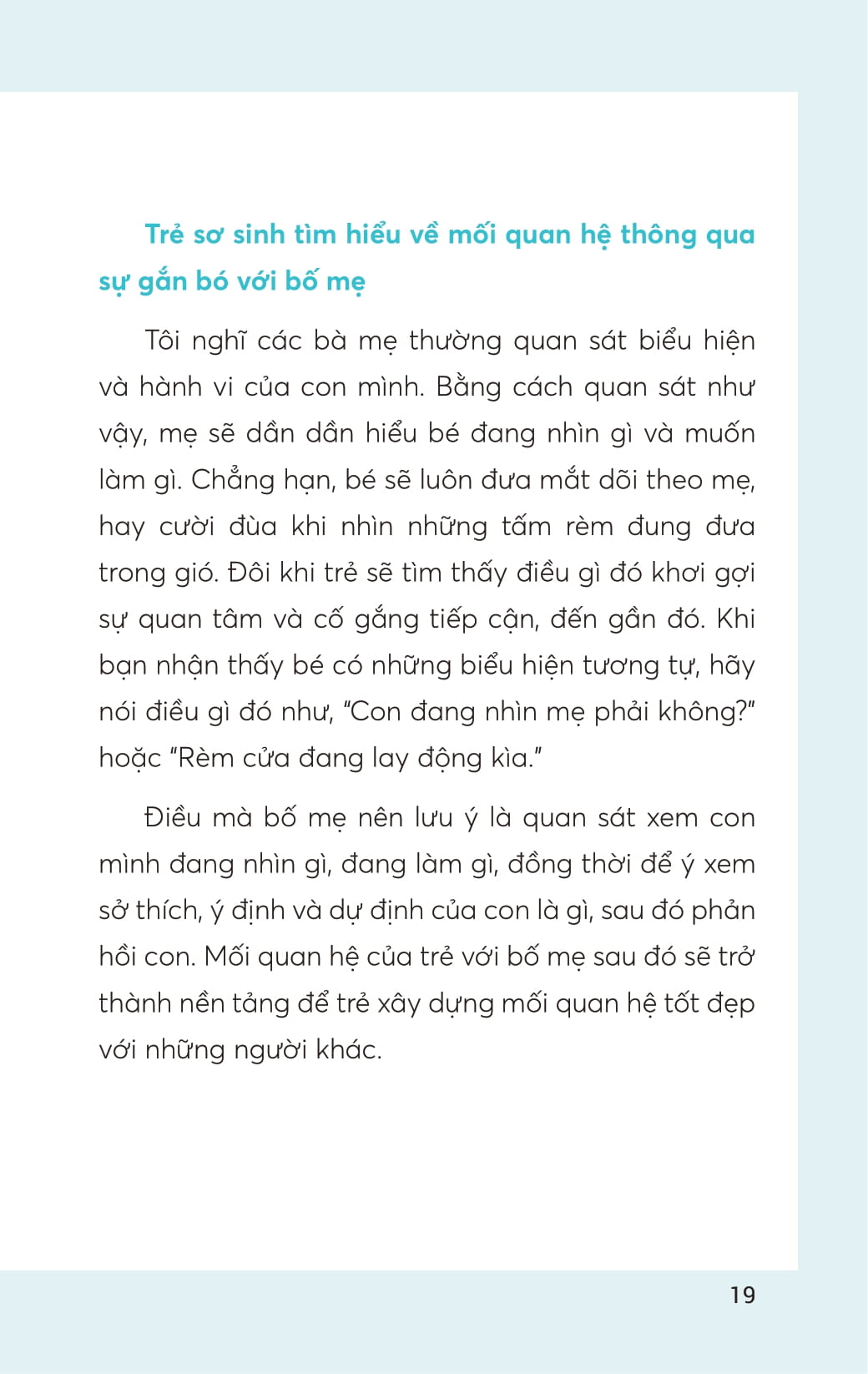 rèn luyện tư duy não bộ cho trẻ 0-3 tuổi