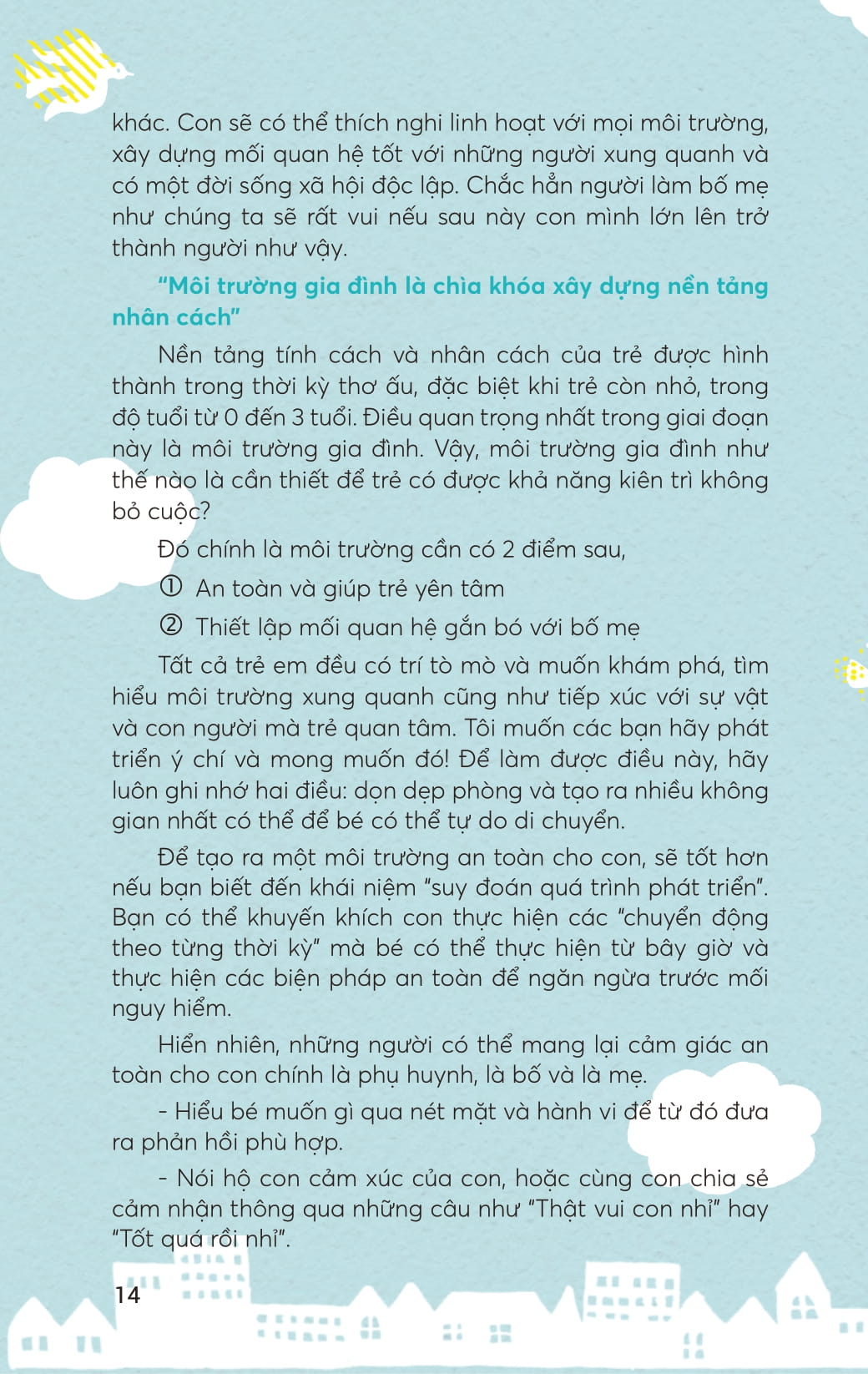 rèn luyện tư duy não bộ cho trẻ 0-3 tuổi