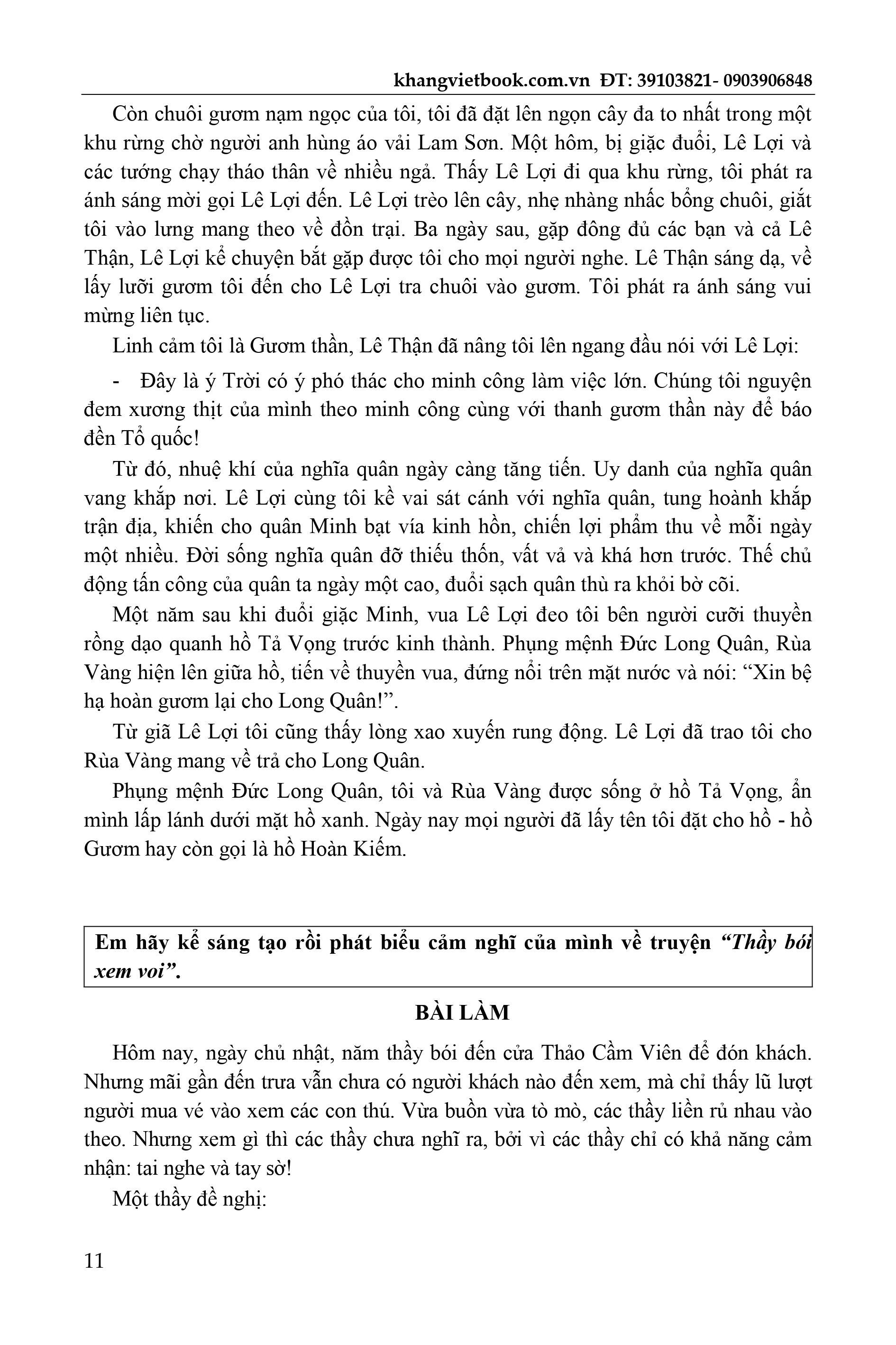 rèn luyện tư duy sáng tạo làm bài văn hay 6 (theo chương trình sách giáo khoa mới)