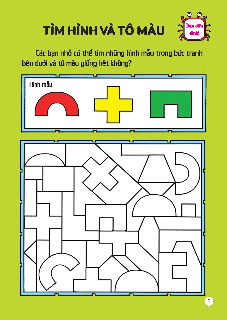 Ren Luyen Tu Duy Tien Tieu Hoc - Cao Thu Hinh Hoc - Cho Tre 5-6 Tuoi