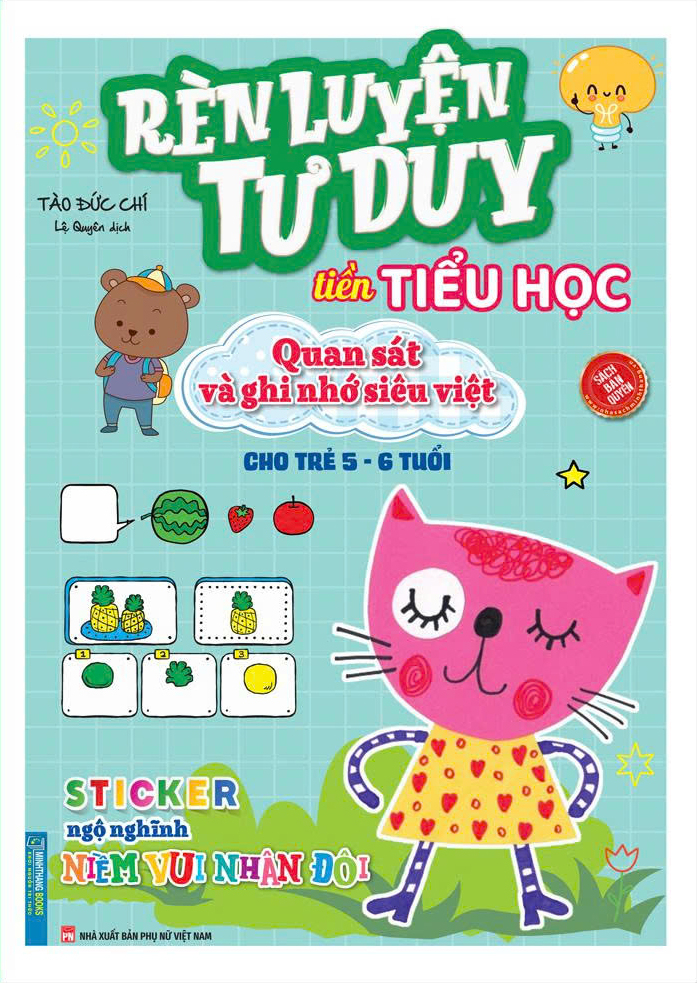 Ren Luyen Tu Duy Tien Tieu Hoc - Quan Sat Va Ghi Nho Sieu Viet - Cho Tre 5-6 Tuoi