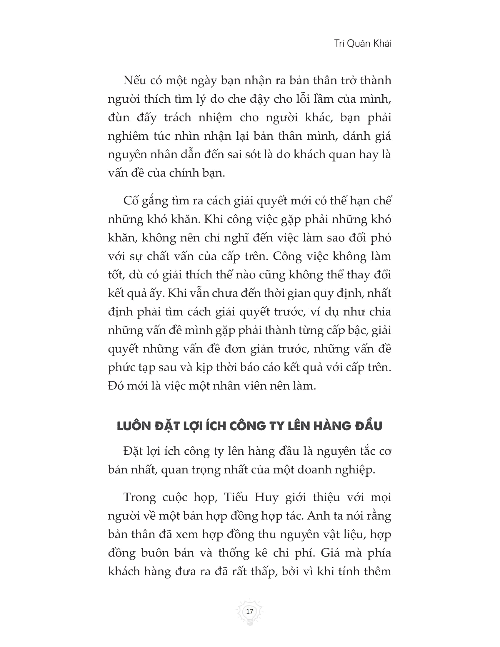 rèn luyện tư duy trong công việc