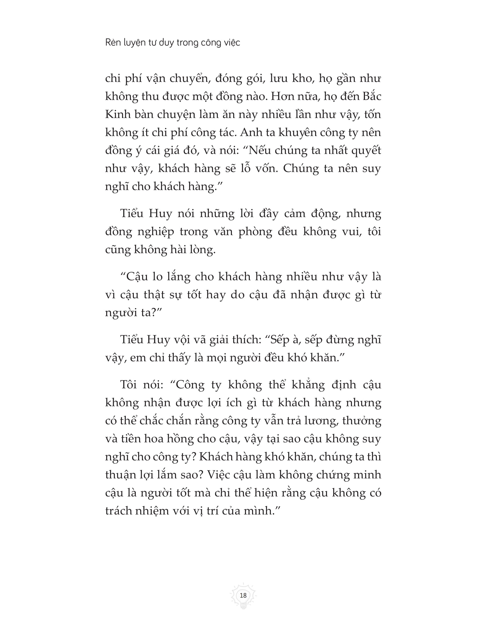 rèn luyện tư duy trong công việc