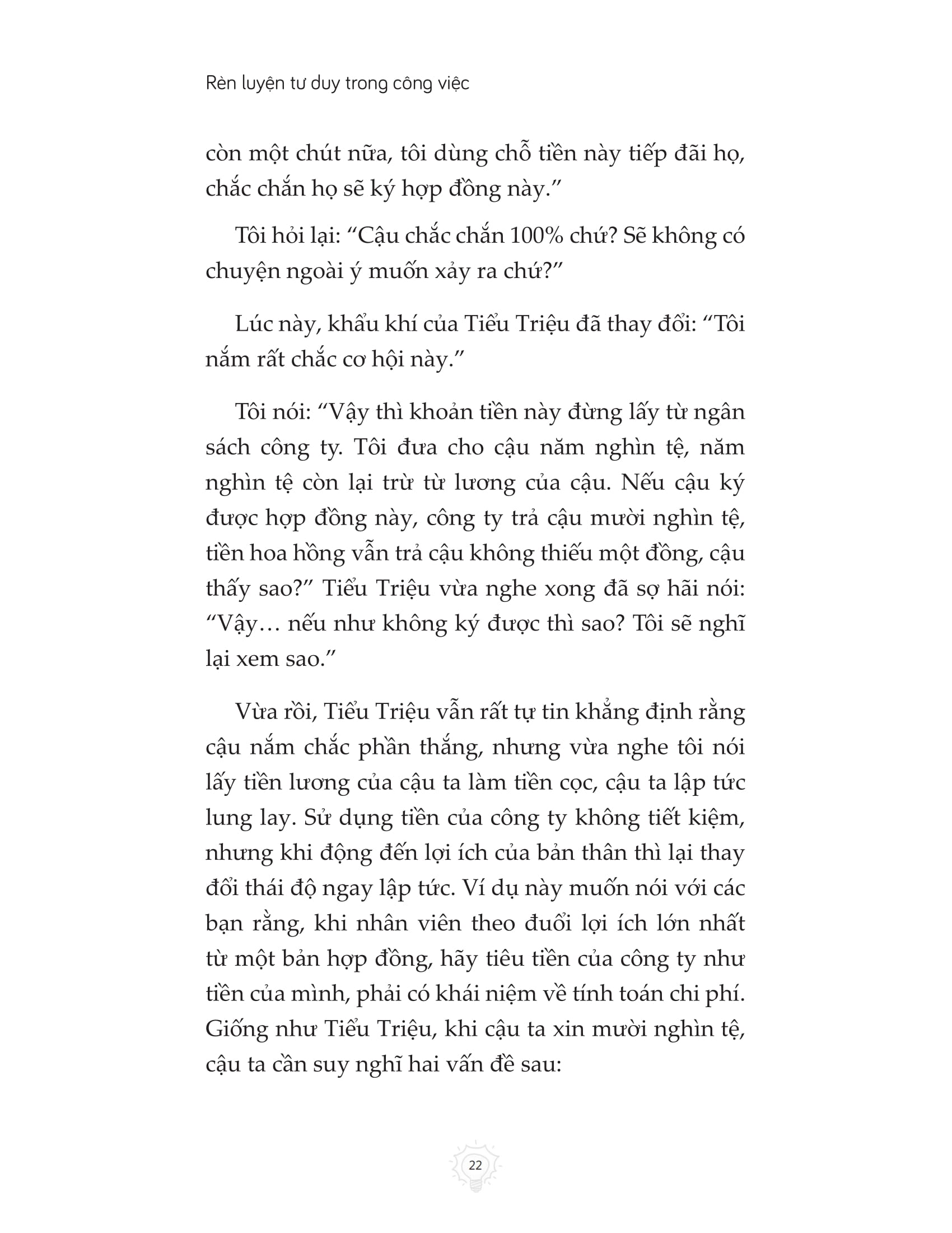 rèn luyện tư duy trong công việc