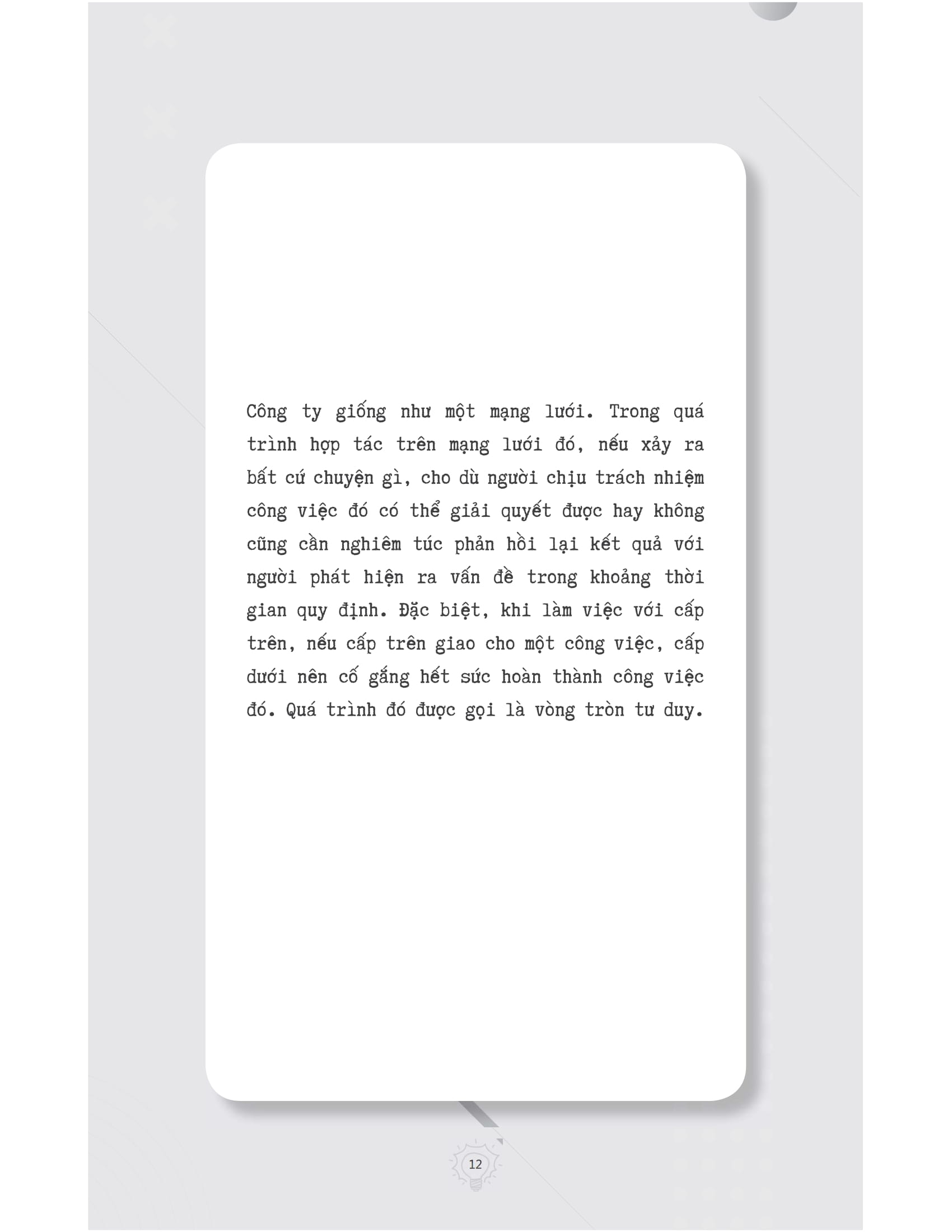 rèn luyện tư duy trong công việc