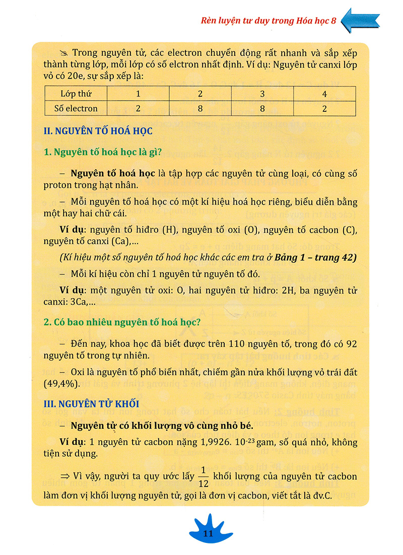rèn luyện tư duy trong hóa học lớp 8