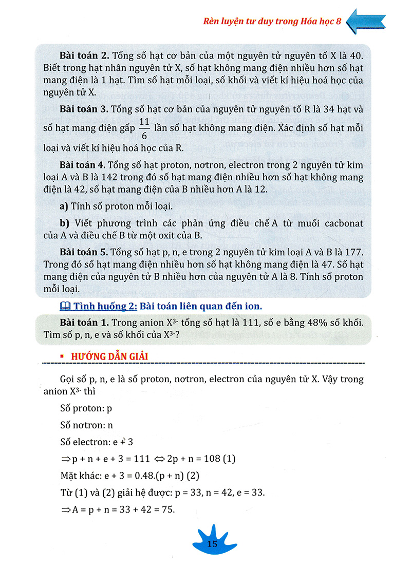 rèn luyện tư duy trong hóa học lớp 8