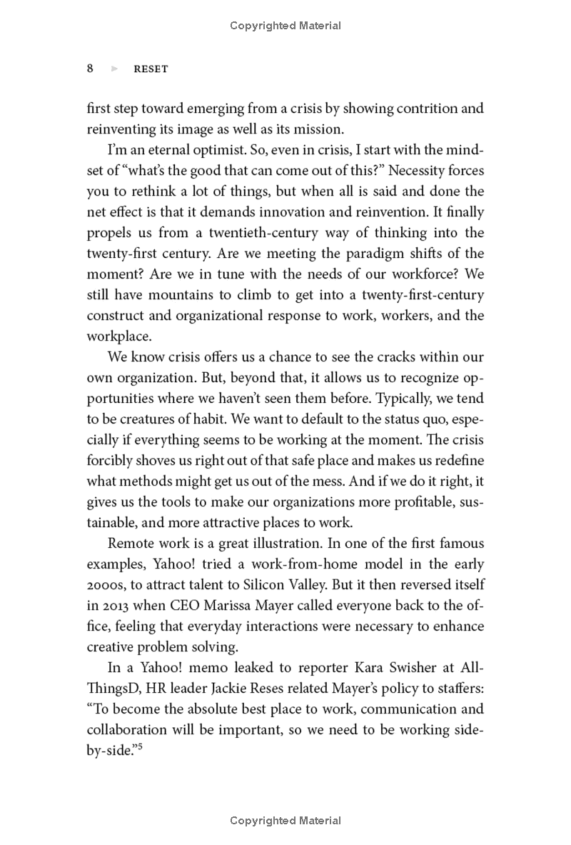 reset: a leaderℹs guide to work in an age of upheaval