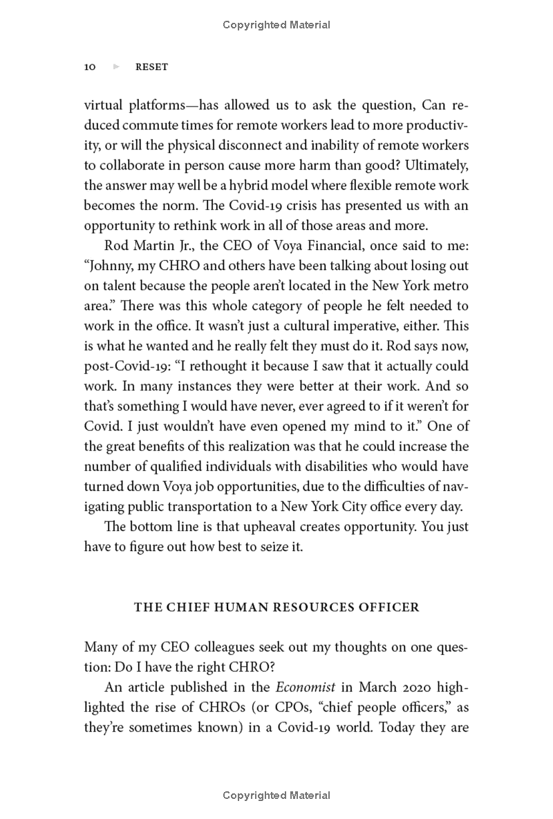 reset: a leaderℹs guide to work in an age of upheaval