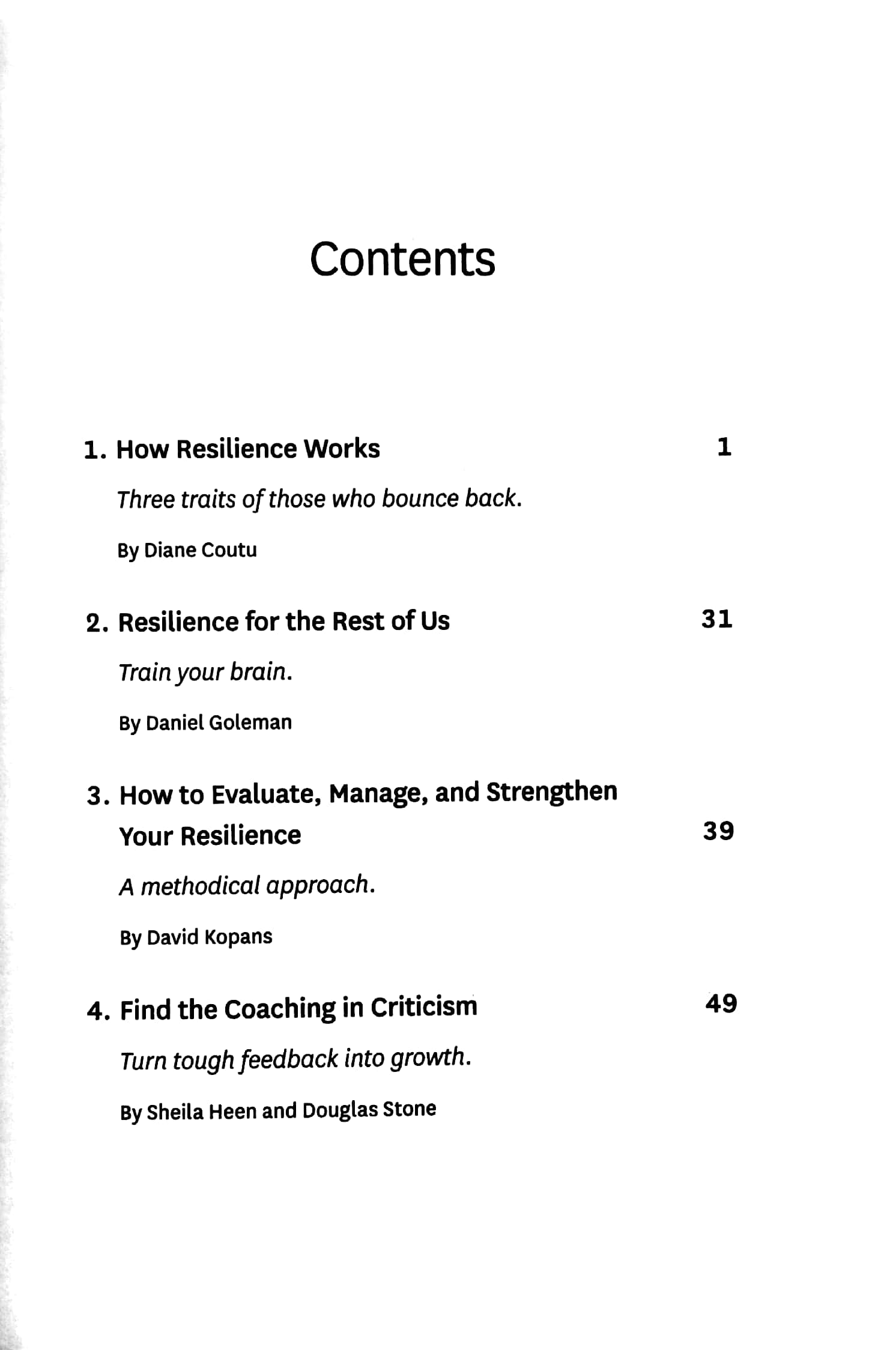 resilience (hbr emotional intelligence series)