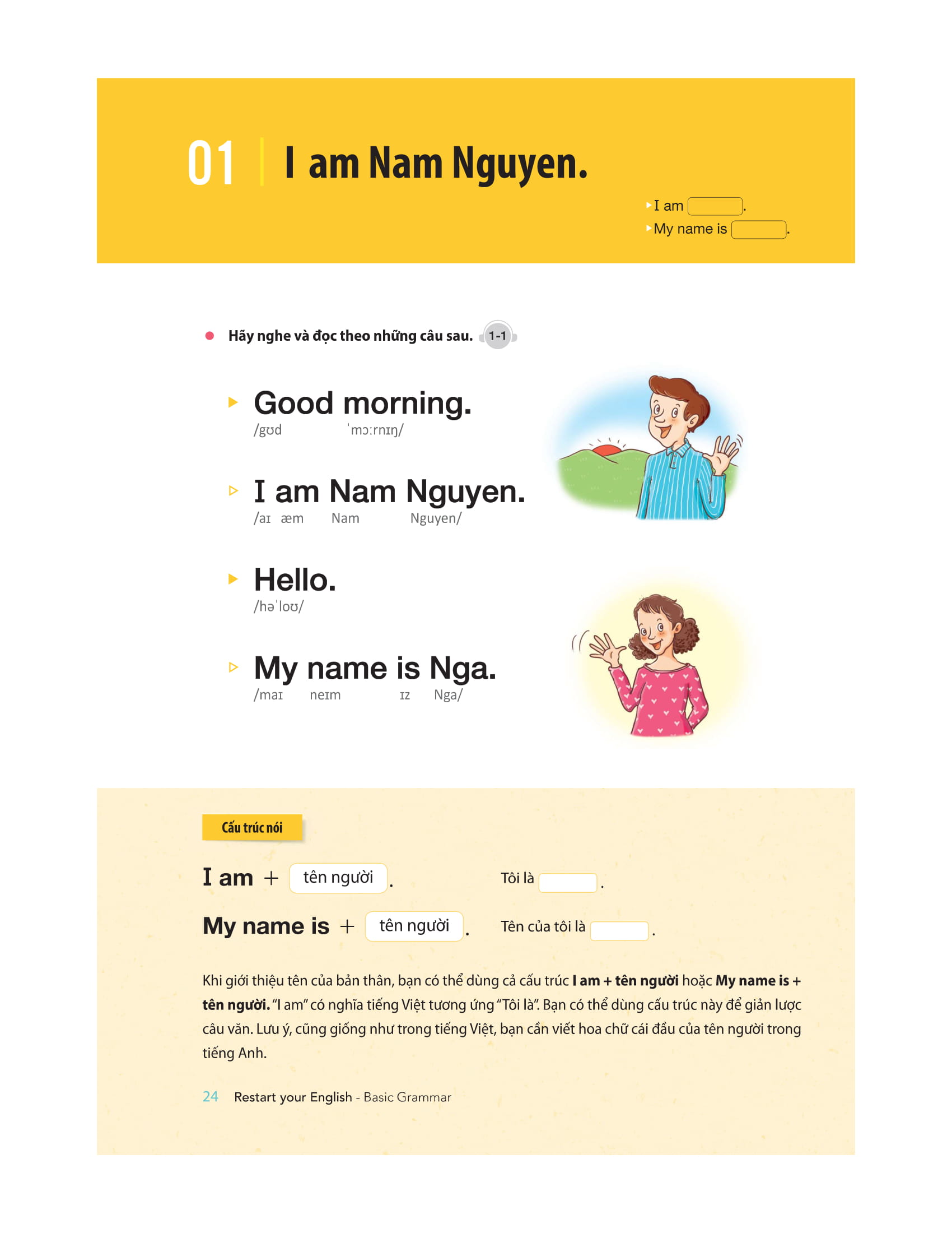 restart your english - basic grammar - yêu lại tiếng anh từ đầu