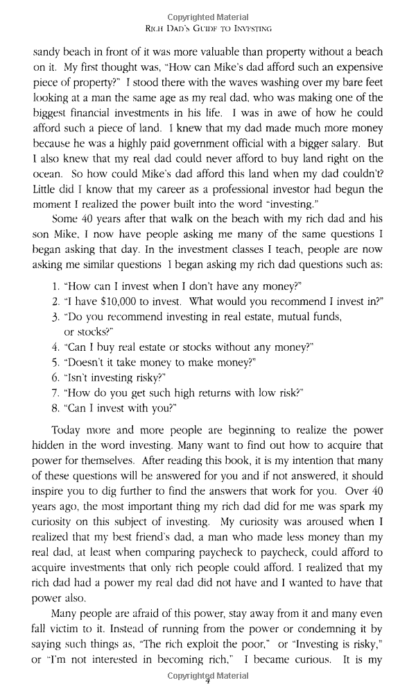 rich dad's guide to investing (intl)