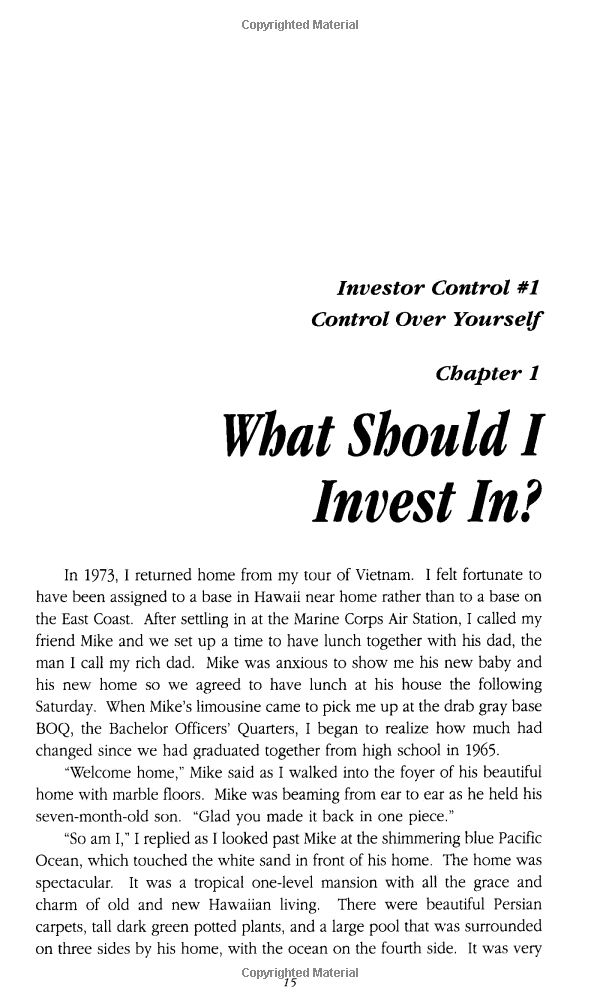 rich dad's guide to investing (intl)