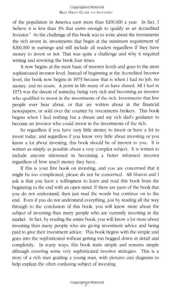 rich dad's guide to investing (intl)