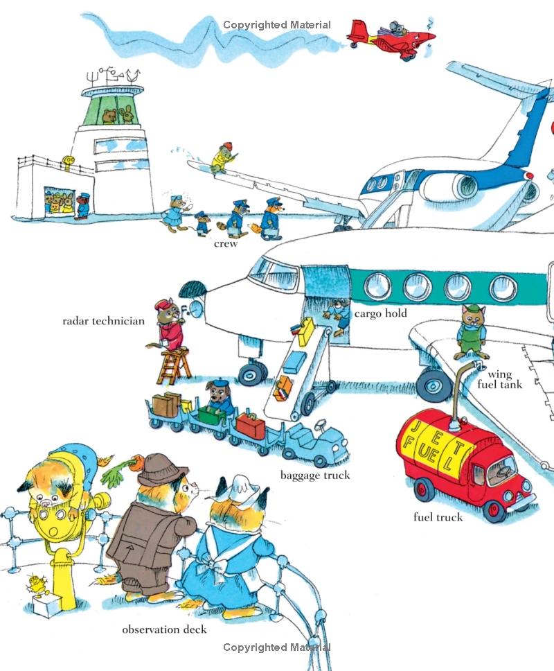 richard scarry's busy busy airport (richard scarry's busy busy board books)