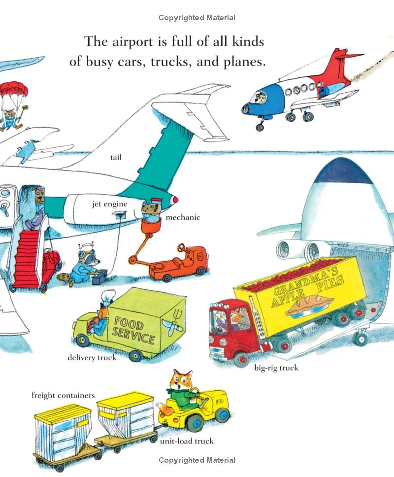richard scarry's busy busy airport (richard scarry's busy busy board books)