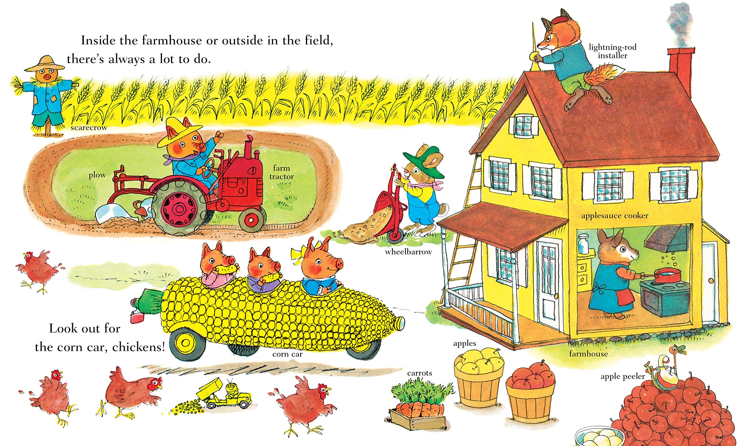 richard scarry's busy busy farm (richard scarry's busy busy board books)