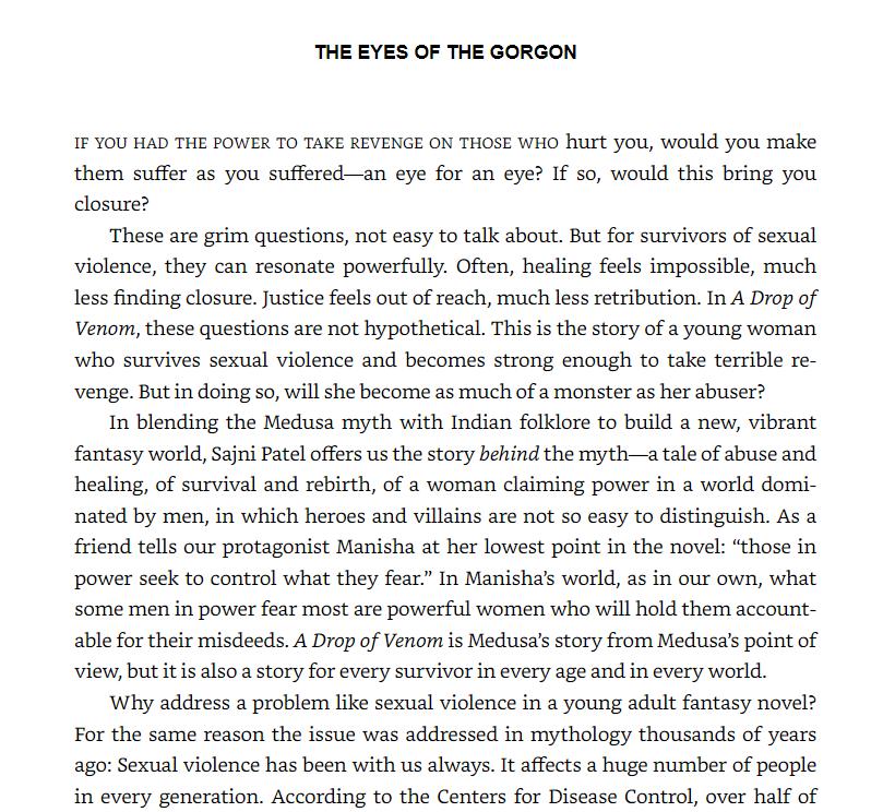 rick riordan presents - a drop of venom