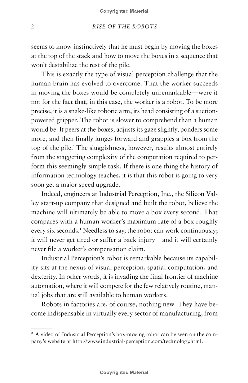 rise of the robots: technology and the threat of a jobless future