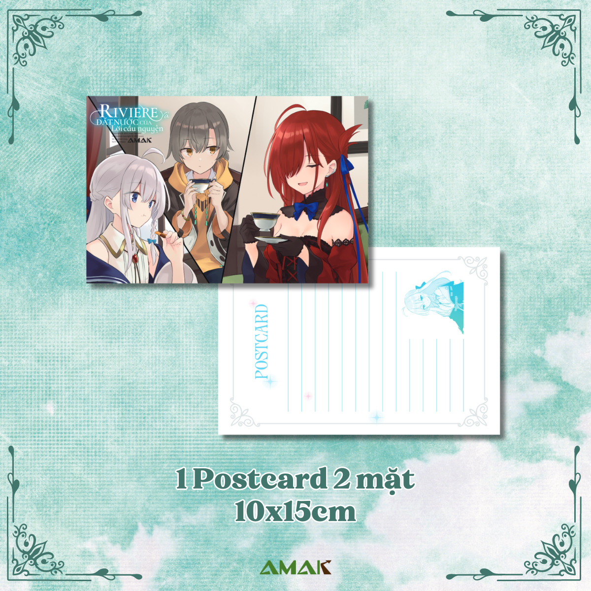riviere và đất nước của lời cầu nguyện - tập 1 - riviere and the nation of the prayer - tặng kèm 1 bookmark + 1 postcard hai mặt + 3 card bo góc nhũ ngọc trai + 1 photostrip