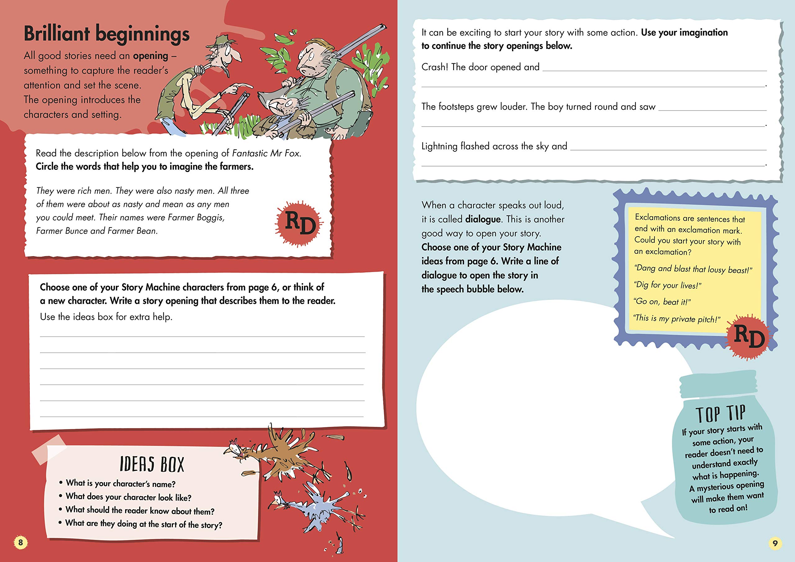 roald dahl creative writing with fantastic mr fox: how to write a marvellous plot