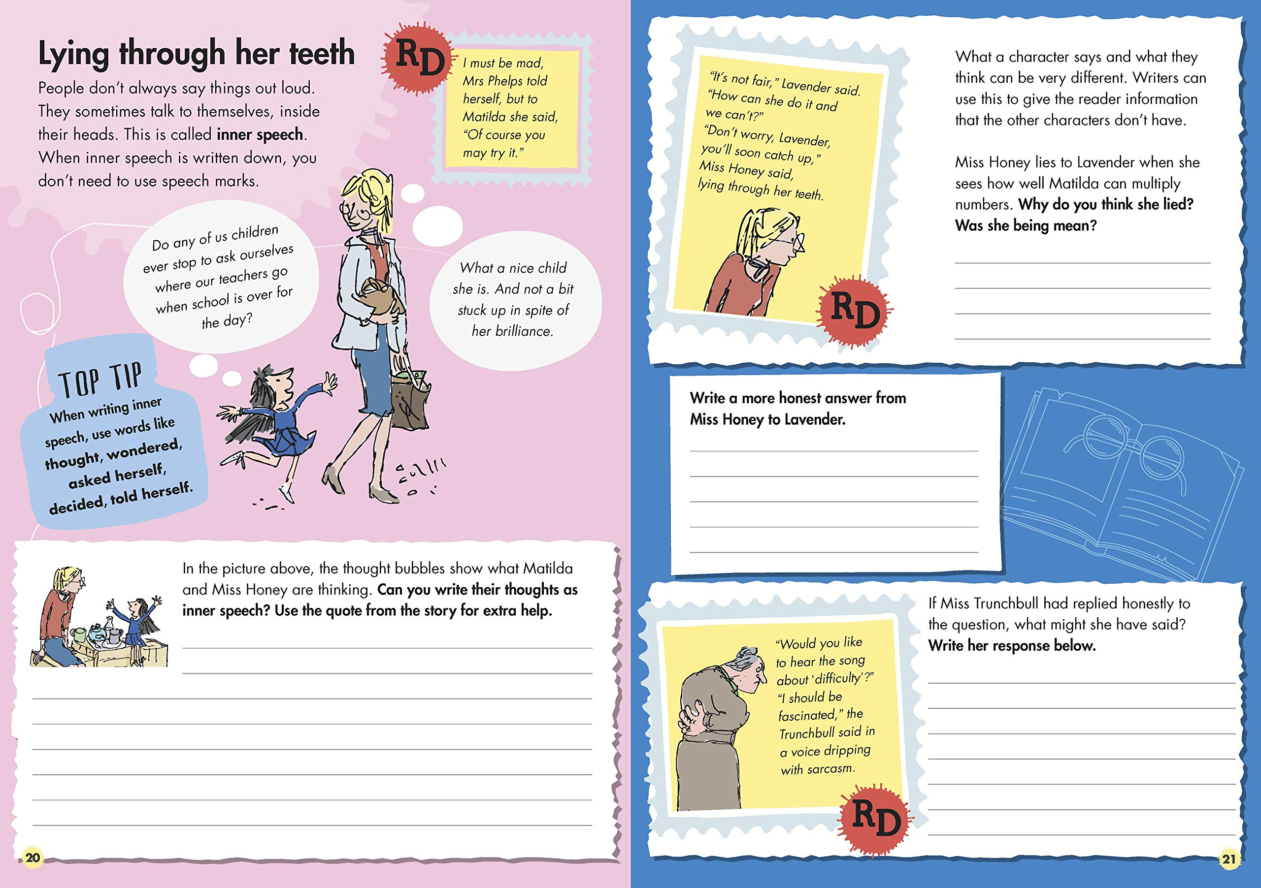 roald dahl's creative writing with matilda: how to write spellbinding speech (roald dahl creative writing)