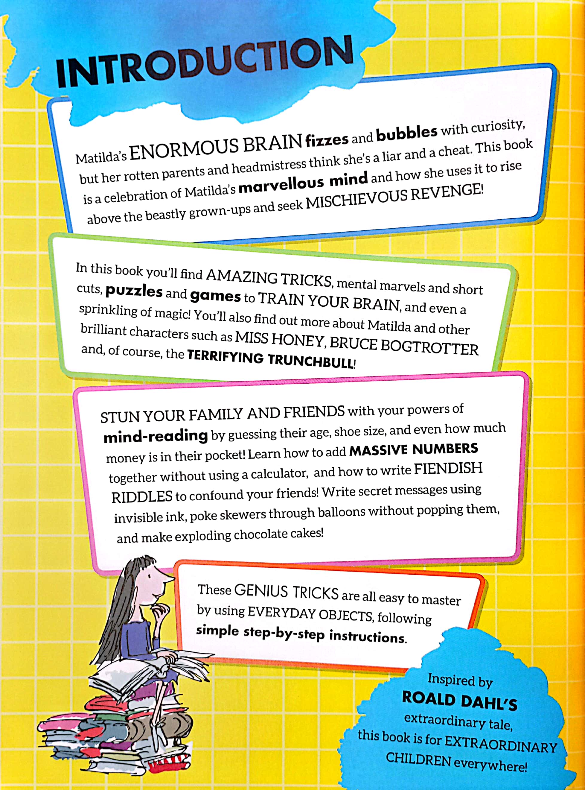 roald dahl's matilda's how to be a genius: brilliant tricks to bamboozle grown-ups