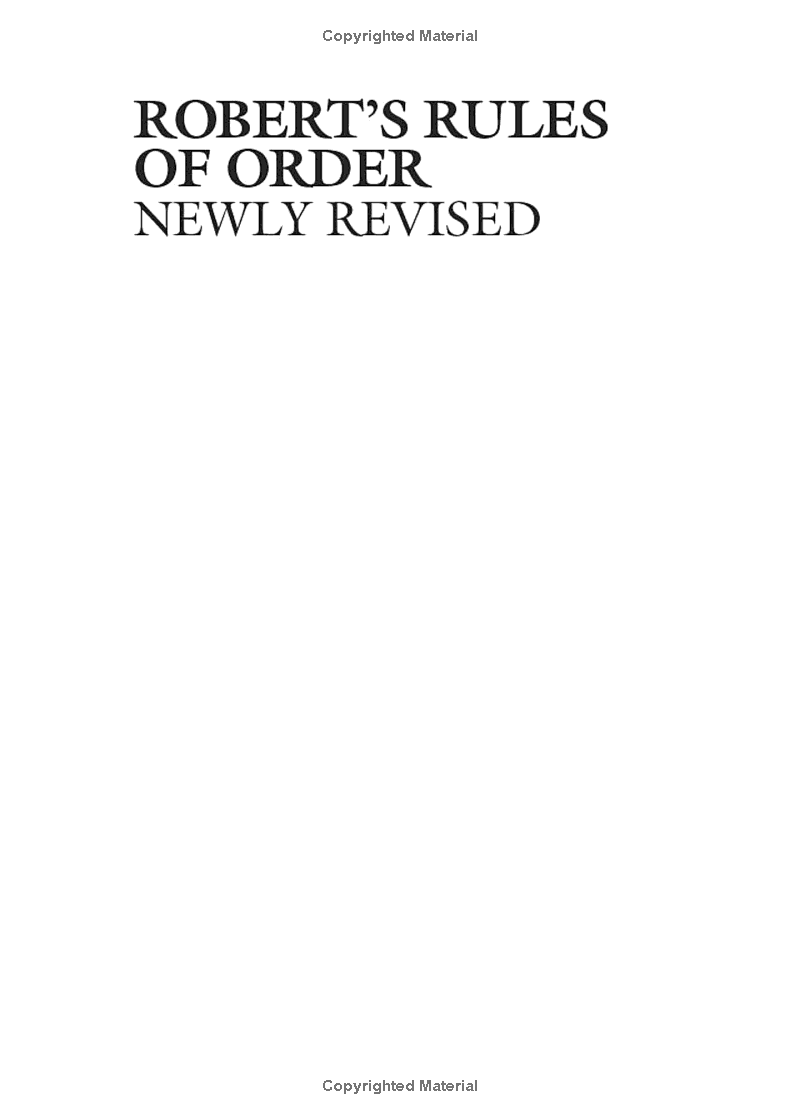robert's rules of order newly revised (12th edition)