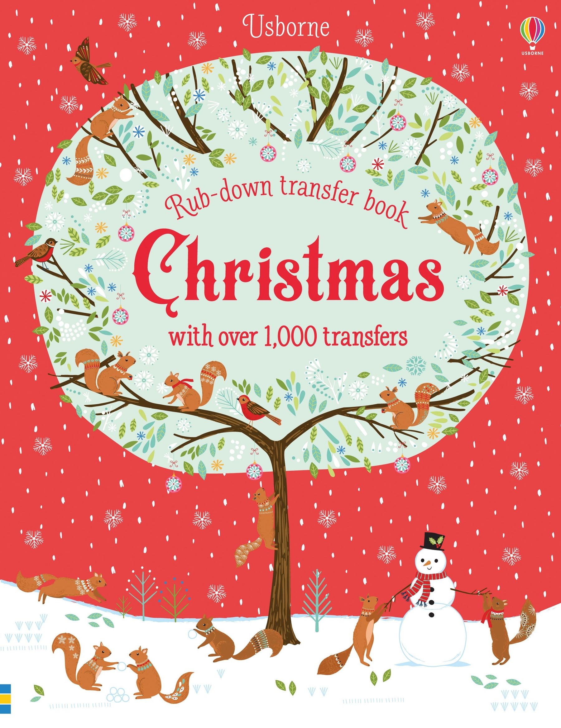 rub-down transfer book: christmas