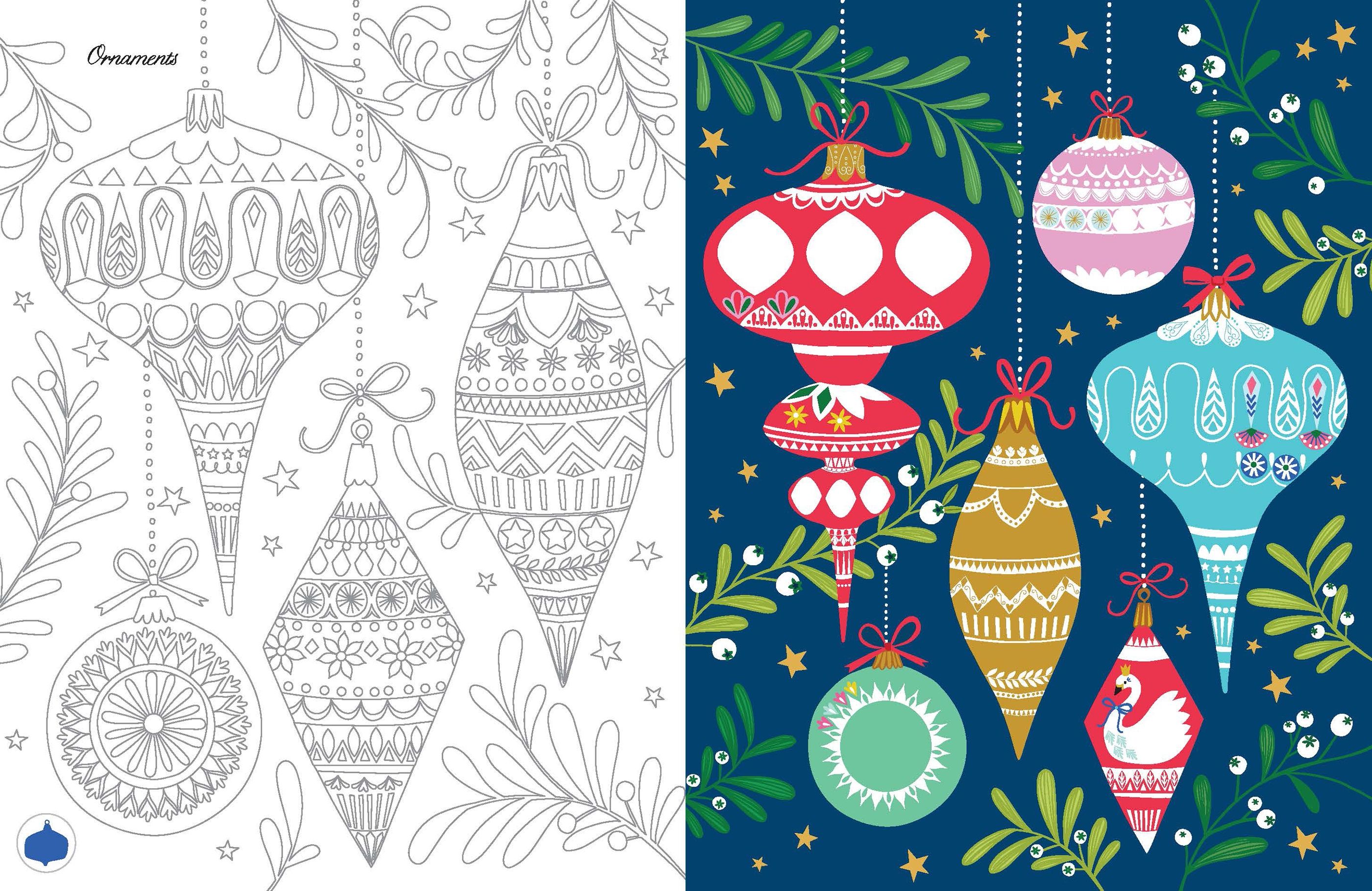 rub-down transfer book: christmas