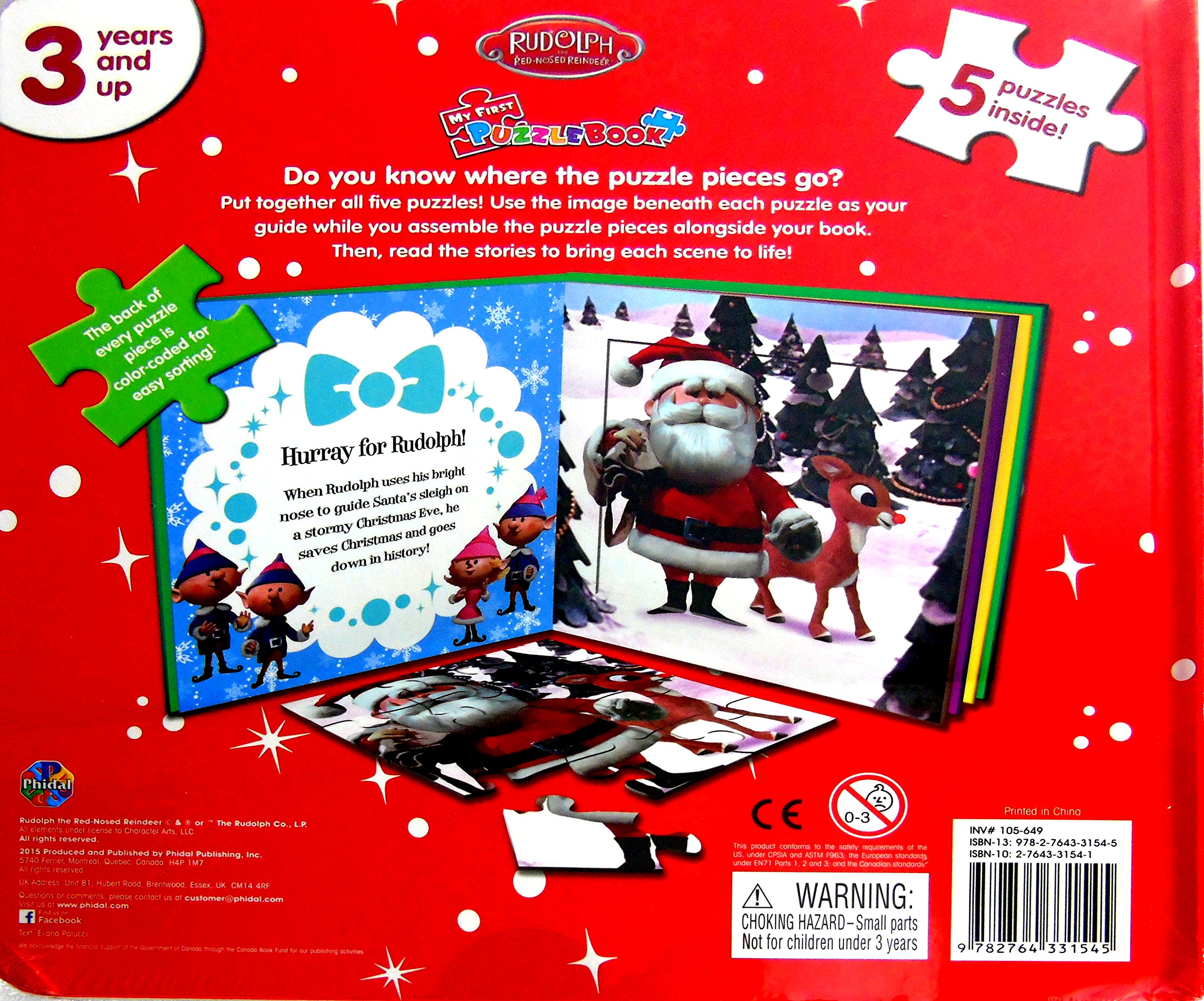 rudolph the red-nosed reindeer, my first puzzle book