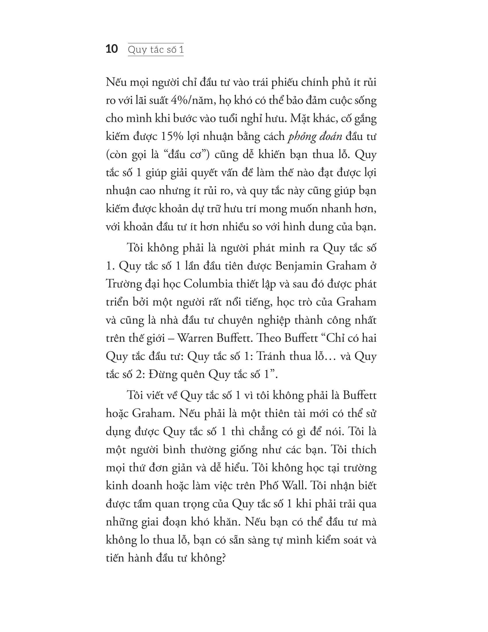 rule #1 - quy tắc số 1