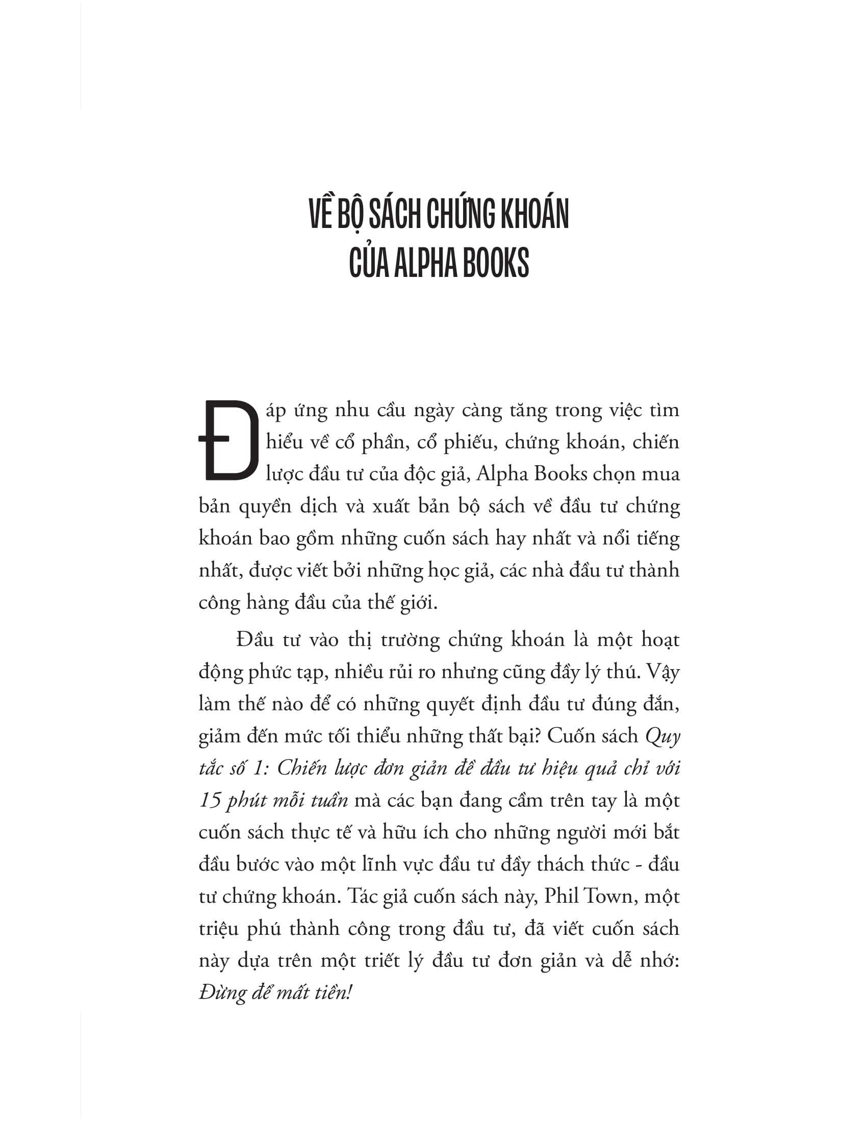 rule #1 - quy tắc số 1