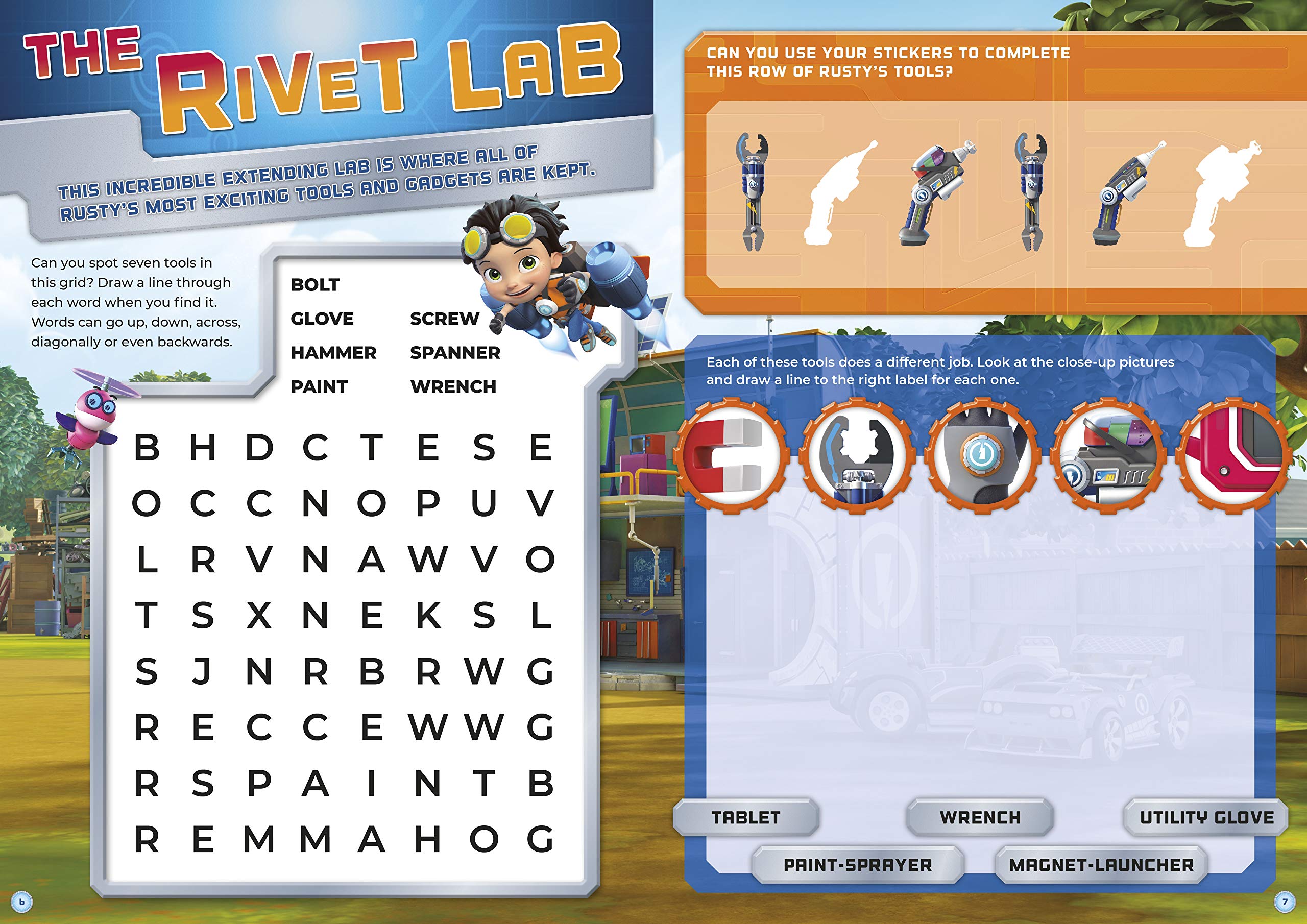 rusty rivets: super stickers