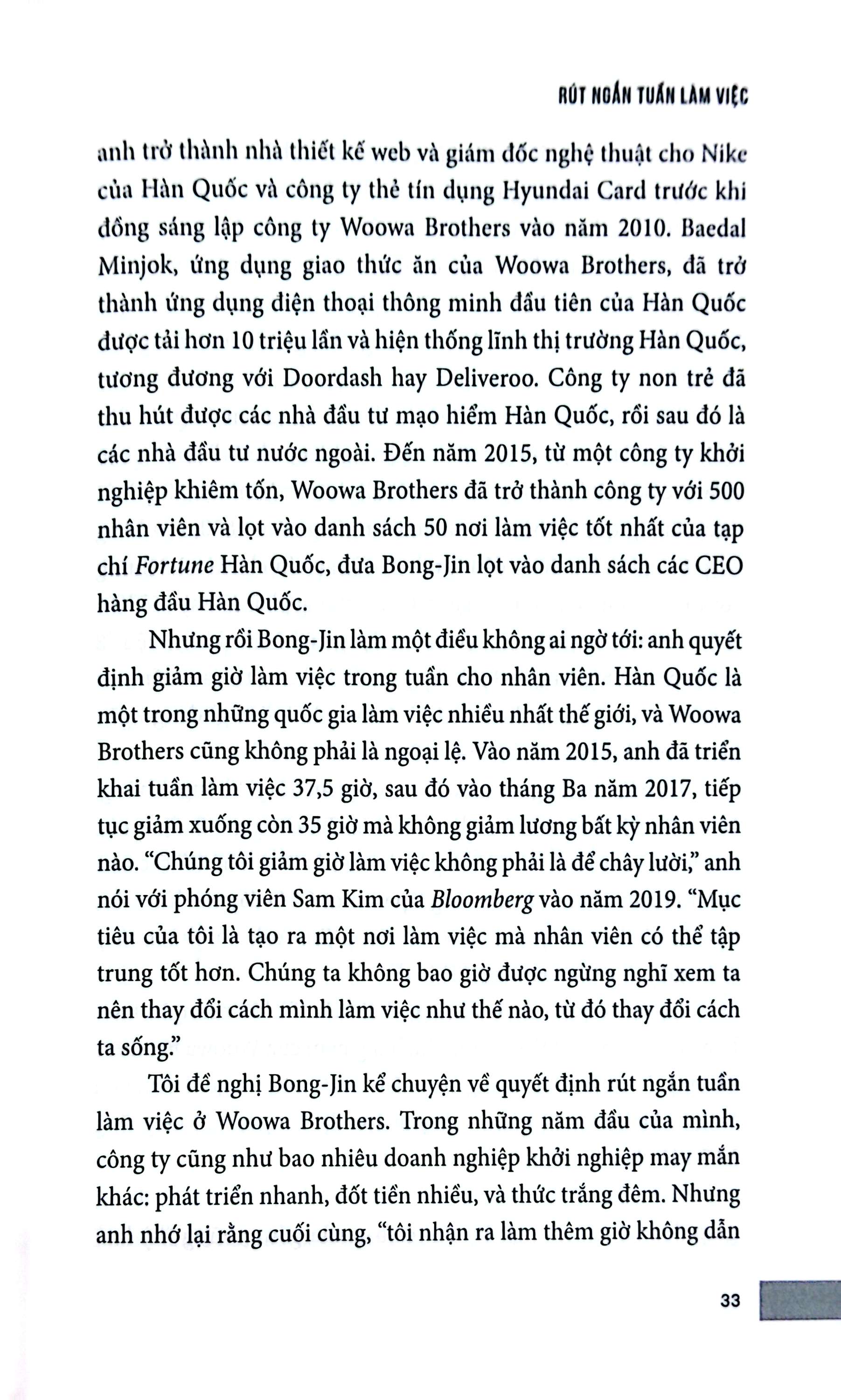 rút ngắn tuần làm việc