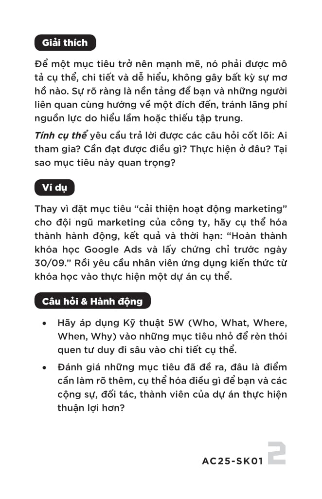 S.M.A.R.T - Dat Muc Tieu-Theo Doi-Danh Gia - The Nho-Hieu Suat Lon - Lam Viec Thong Minh Moi Ngay