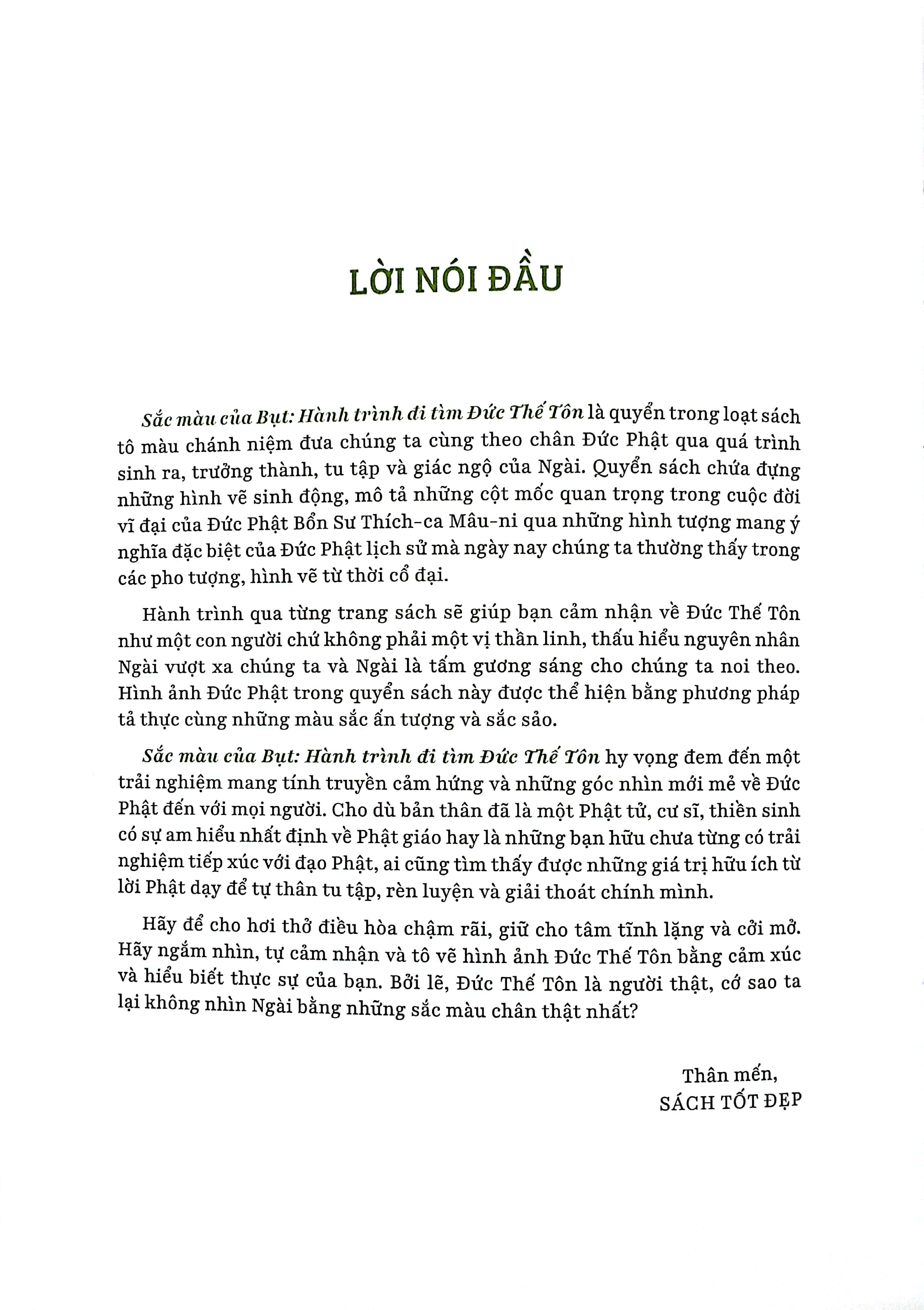 sắc màu của bụt - hành trình đi tìm đức thế tôn