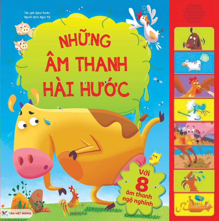 sách âm thanh - 8 âm thanh ngộ nghĩnh - những âm thanh hài hước