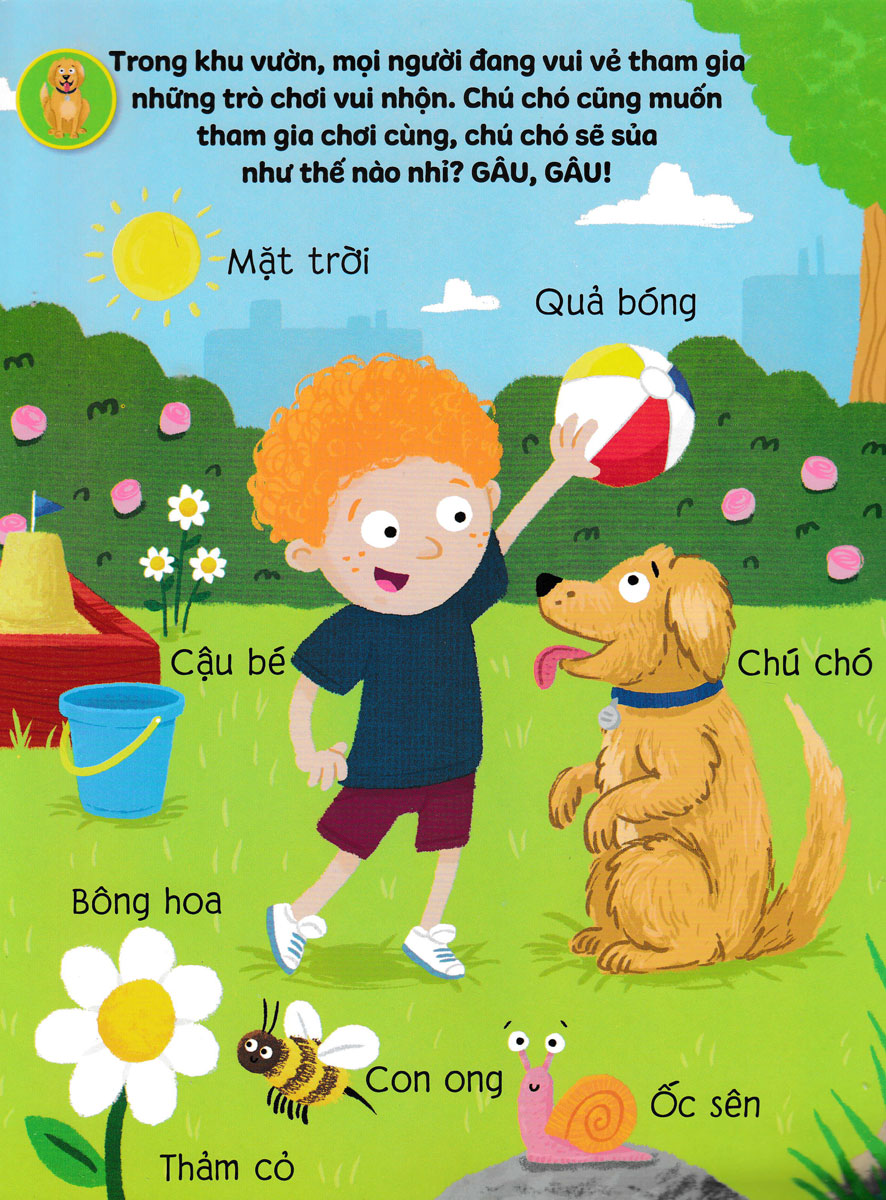 sách âm thanh - 8 âm thanh sinh động - những từ vựng đầu đời của bé