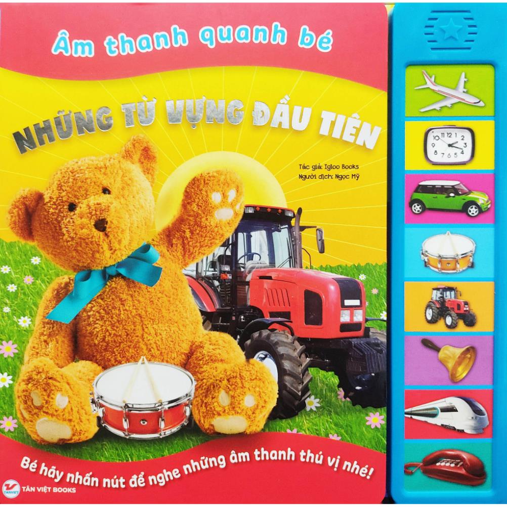 sách âm thanh - âm thanh quanh bé - những từ vựng đầu tiên