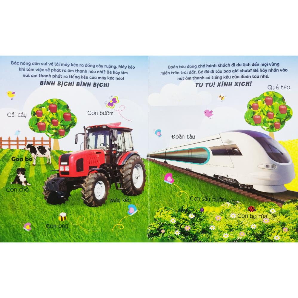 sách âm thanh - âm thanh quanh bé - những từ vựng đầu tiên