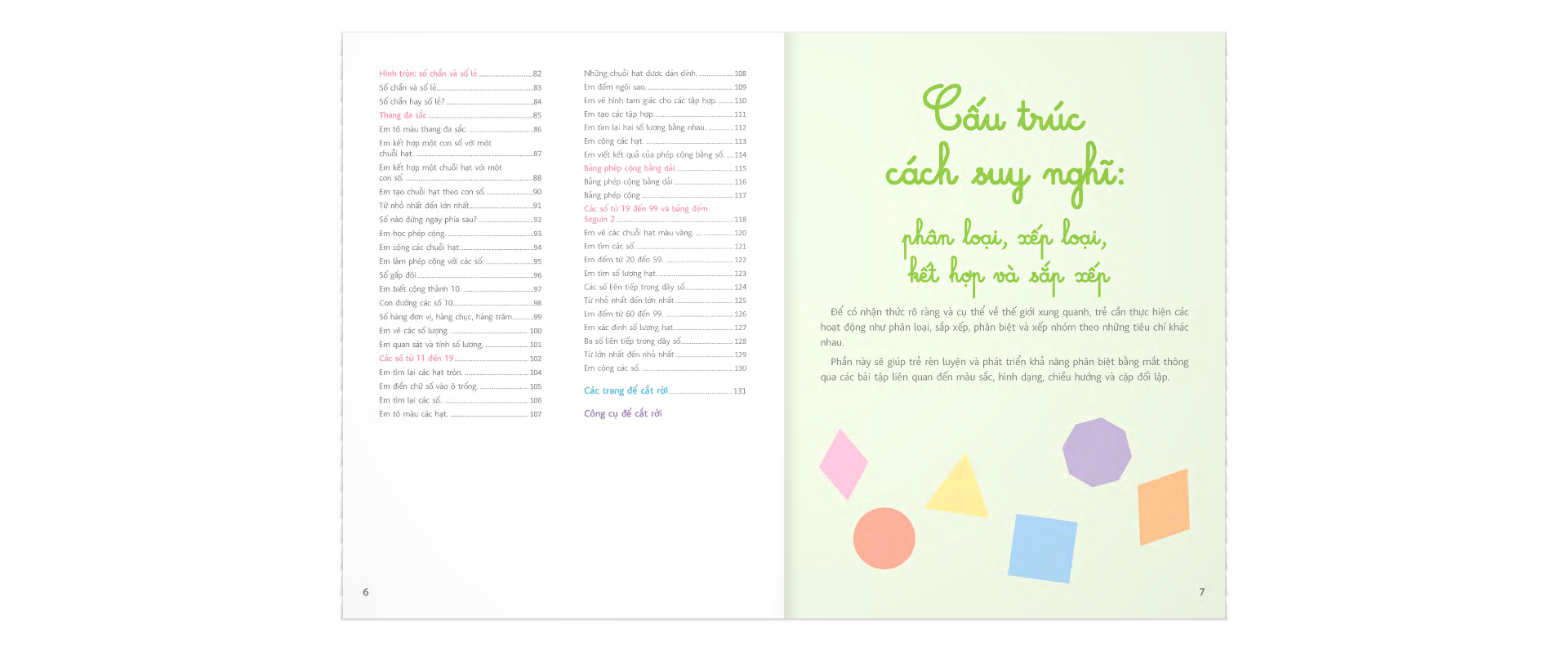 sách bài tập theo phương pháp montessori - phát triển trí tuệ và khả năng toán học cho trẻ