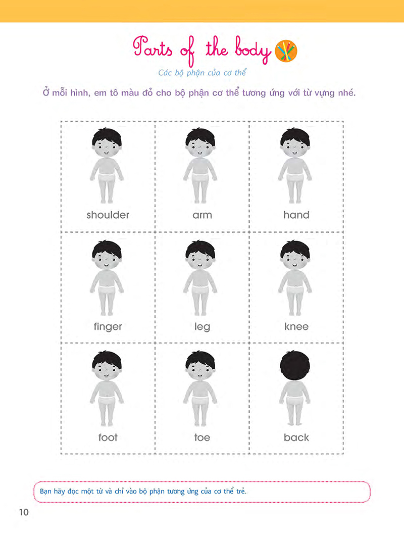 sách bài tập theo phương pháp montessori - tiếng anh vỡ lòng (cd)