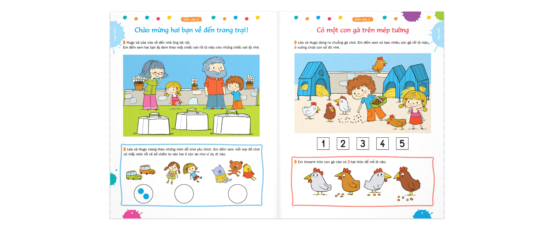 sách bài tập toán với nhiều hoạt động thú vị vừa học vừa chơi