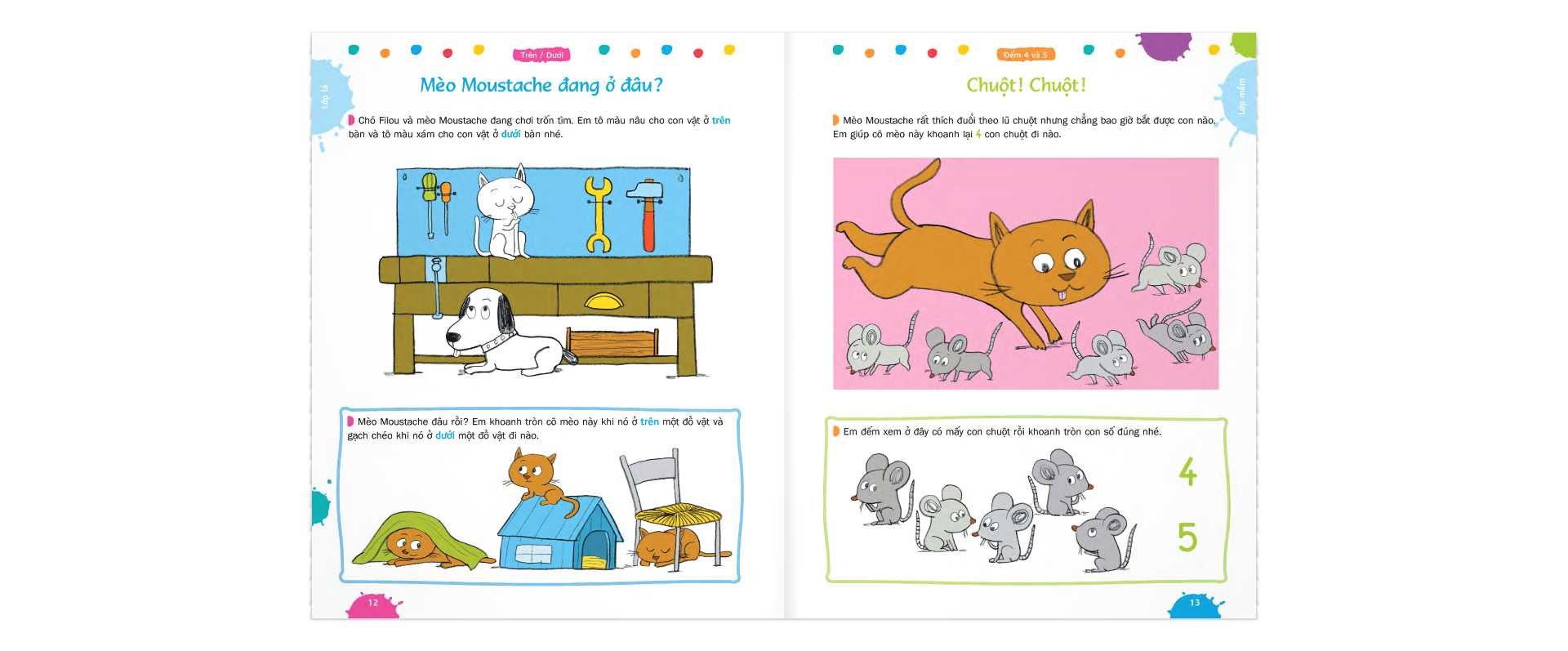 sách bài tập toán với nhiều hoạt động thú vị vừa học vừa chơi