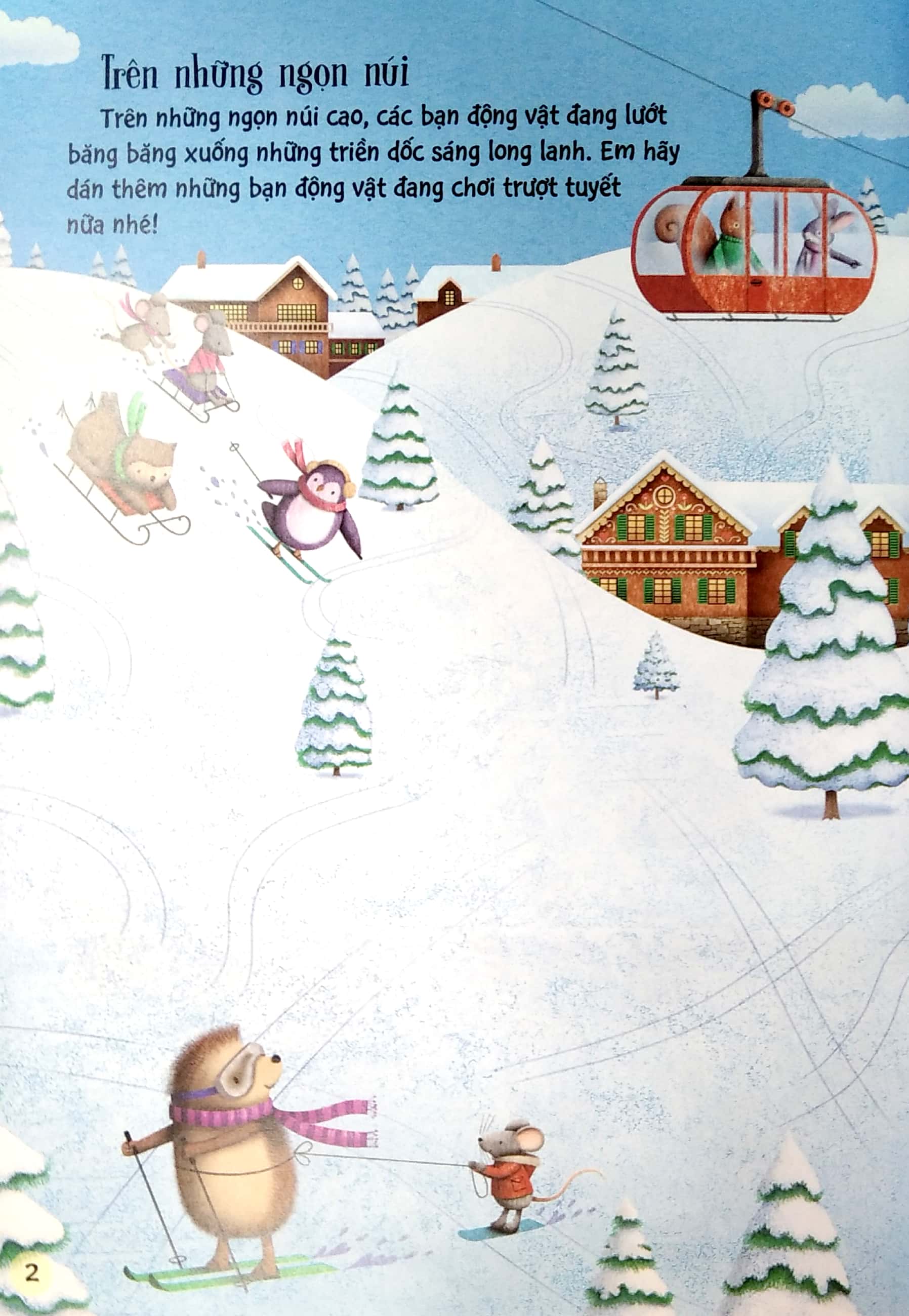 sách bóc dán dành cho bé gái - giáng sinh lung linh